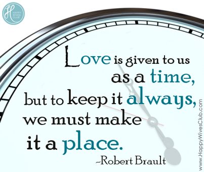 Love Is Given To Us As A Time