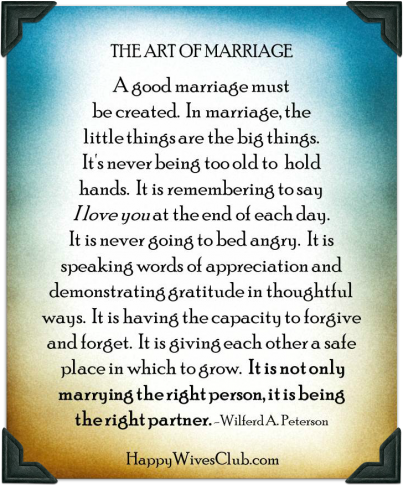 The Art of Marriage - HappyWivesClub.com