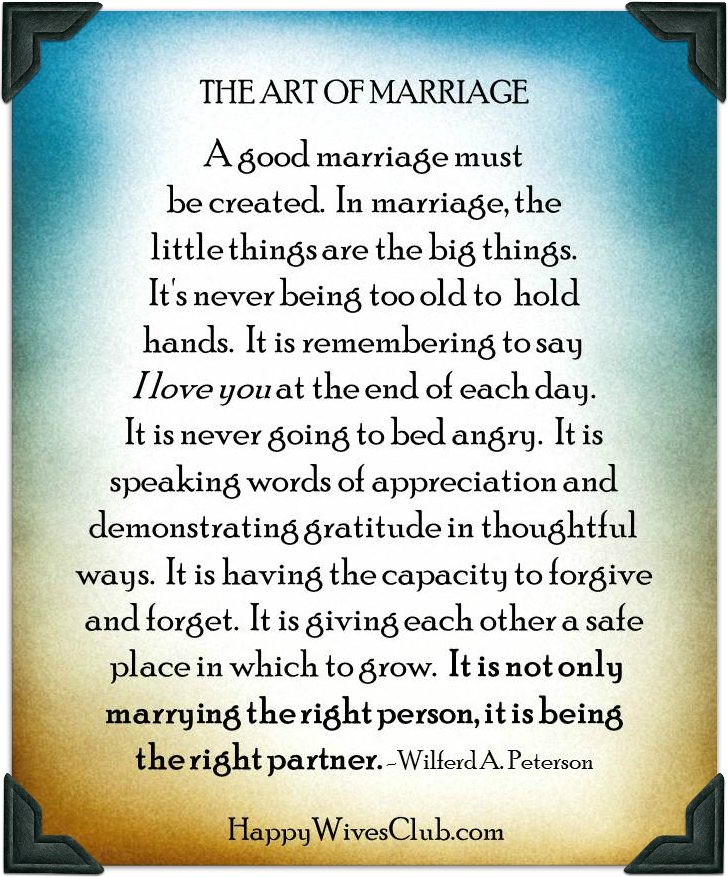 The Art of Marriage