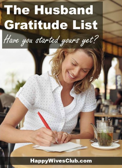 The Husband Gratitude List
