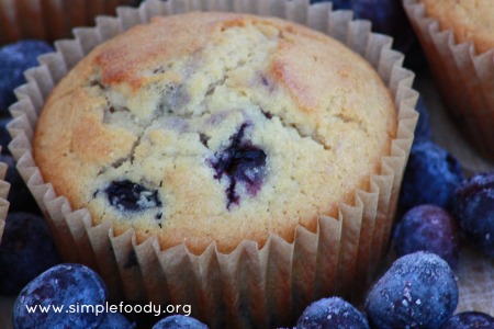 blueberry-vanilla muffin