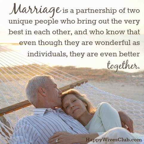 Marriage is a Partnership