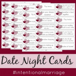 Intentional Marriage Date Cards