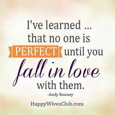 No One is Perfect Until...