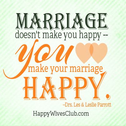Marriage Doesn't Make You Happy