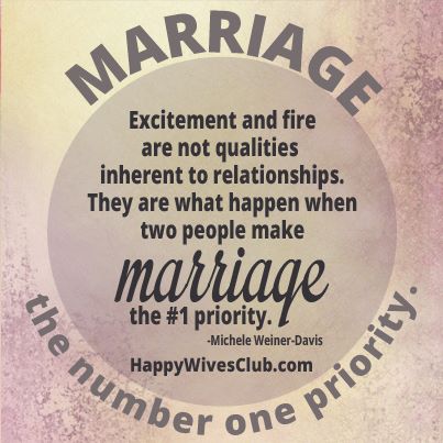 Marriage: the Number One Priority