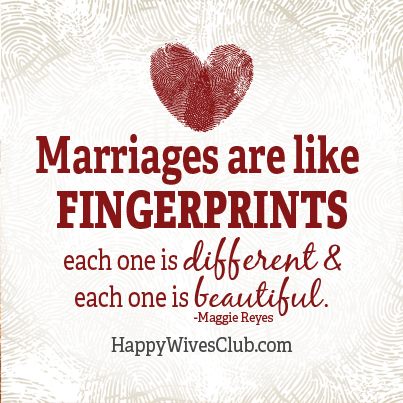 Marriages Are Like Fingerprints