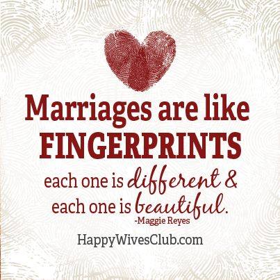 Marriages Are Like Fingerprints