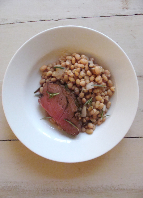 Spring Lamb with White Beans