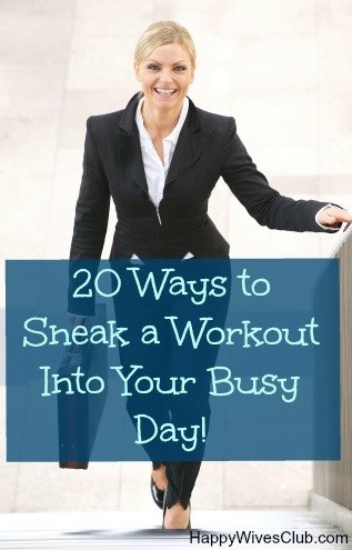 20 Ways to Sneak a Workout Into Your Busy Day