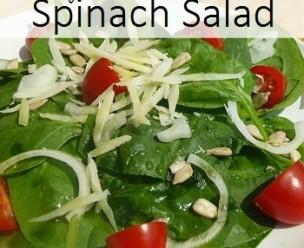 Healthy Frugal Spinach Salad 2