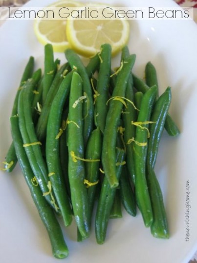 Lemony Garlic Green Beans