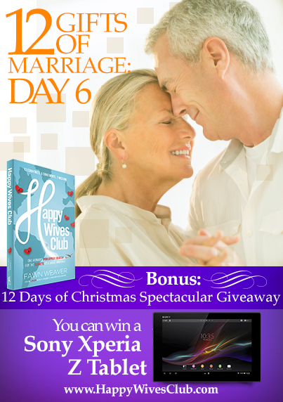 12 Gifts of Marriage: Day 6 {bonus: 12 Days of Christmas Giveaway}