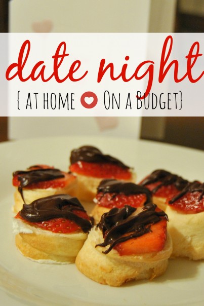 At Home Date Night On a Budget