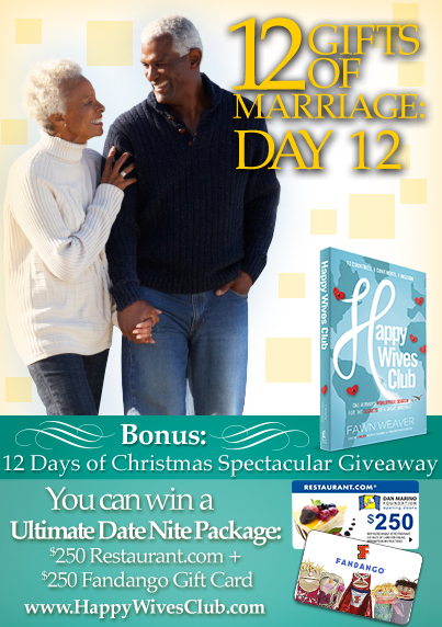 12 Gifts of Marriage: Day 12 {bonus: 12 Days of Christmas Giveaway}