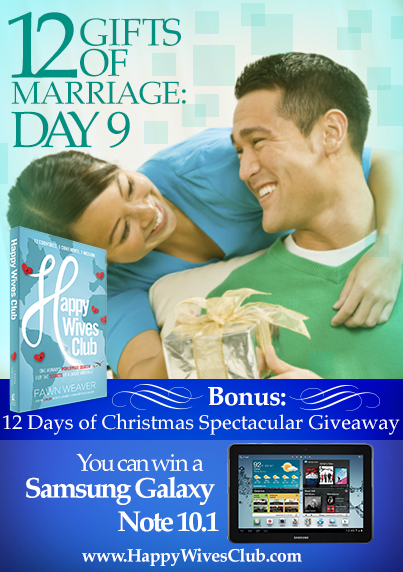 12 Gifts of Marriage: Day 9 {bonus: 12 Days of Christmas Giveaway}