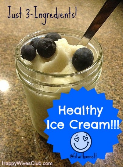 Healthy 3-Ingredient Ice Cream