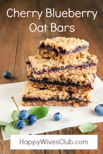 Cherry Blueberry Oat Bars